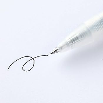 Amazon | 無印良品 さらさら描けるゲルインキボールペン 黒 芯径