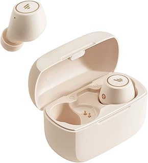 Edifier TWS1 PRO True Wireless Earbuds - Bluetooth V5.2 CVC 8.0 Noise Cancelling 42H Playtime IP65 Waterproof Built-in Dual Microphones-Ivory