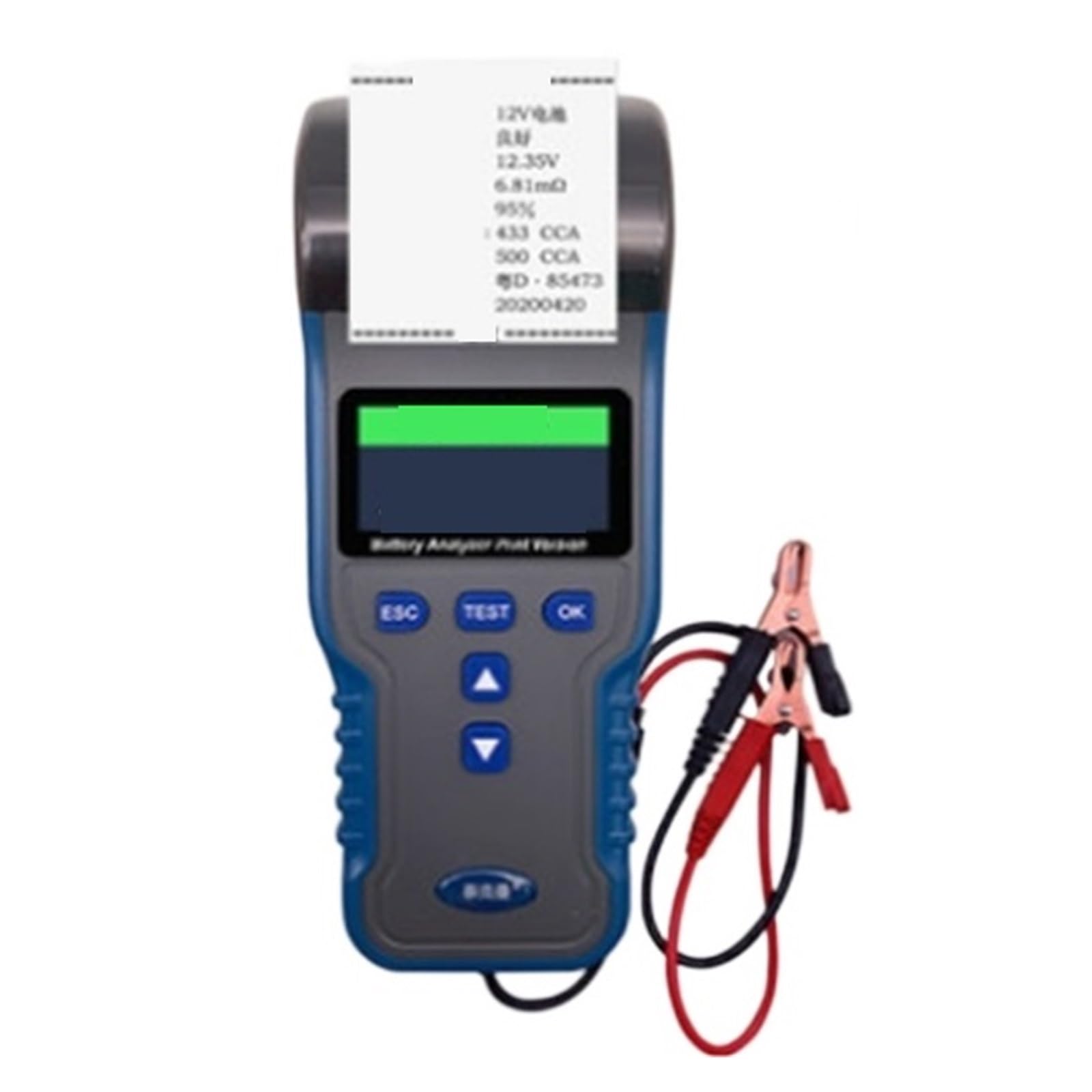 Probador De Batería De Coche Probador De Batería Probador De Resistencia Interna FáCil De Usar(TM890A(12V/24V) with printing)