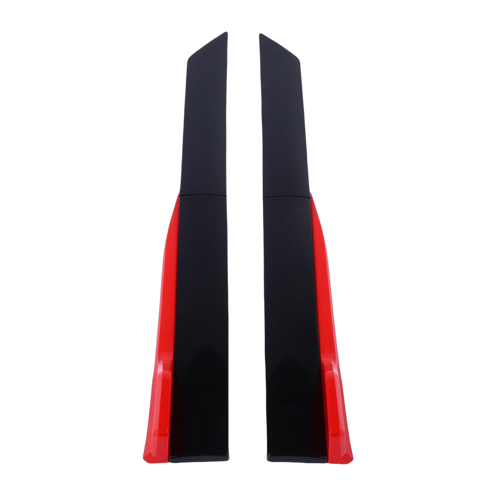 Minigonne Laterali Pannello a Bilanciere Universale ABS Minigonne Laterali Regolabili Estensione Splitter Labbro Elegante Design Aerodinamico per gli Appassionati di Auto 105 (Nero e rosso)
