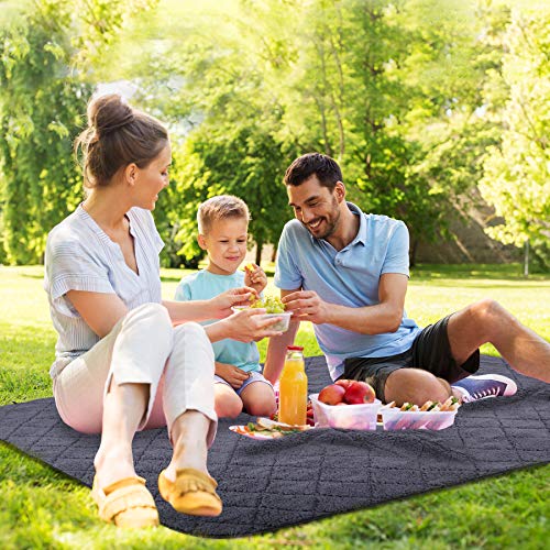 REDCAMP wasserdichte Camping Decke mit Sherpa-Futter, Thermo Groß Stadiondecke, Warm Outdoor Decke für Camping, Flugzeugreisen, Backpacking, Segeln, Reise, Terrasse und Heimnutzung, 200 x 150 cm