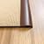ZEYUE 6.56ft Floor Mats Edge Reducer,Carpet Tile Straight Edge Threshold Transition Strip,Hardwood Floor Edging Trim Vinyl,Beveled Edge Ramp Edge Guard for use with 3/8" Thick Rubber Flooring Brown