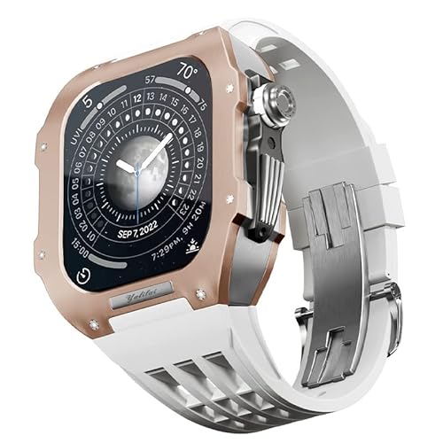 CEKGDB vLbg vxgLbg Apple Watch 6 5 4 SE 44mmp tbfo[Xgbv `^P[X Iwatch 6/5/4/SE 44mmV[Yp AbvO[h(White 8)