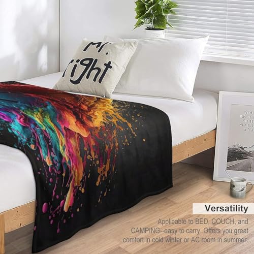 Couverture polaire basket-ball 180x200cm en flannel plaid de canape chaud - 6