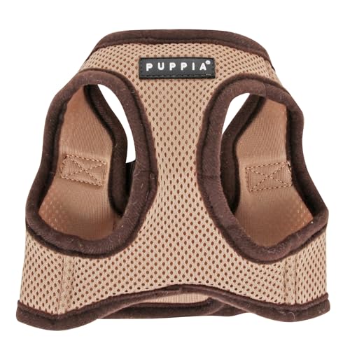 Puppia Soft Vest Dog Harness Step-in Padded Mesh No Choke No Pull Comfortable Walking Running Training for Small Medium Large Dogs, Beige, Large by Puppia - Used condition - Image 4