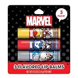 Taste Beauty Marvel Comic Book Themed 3-Piece Variety Pack Flavored Lip Balm