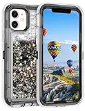 Coolden Case for iPhone 11 Cases Protective Glitter Case for Women Girls Cute Bling Sparkle Heavy Duty Hard Shell Shockproof TPU Case for 2019 Release 6.1 Inches iPhone 11 iPhone XI, Black