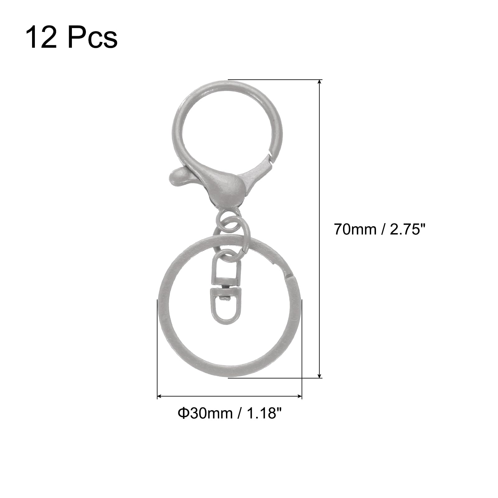 uxcell Lobster Claw Clasps Keychain - Image 2