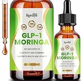 (60 ml) GLP-1 Moringa Drops, GLP-1 Drops, Organic Moringa GLP-1 Supplement for Women & Men Gut & Digestive Immune & Energy Support