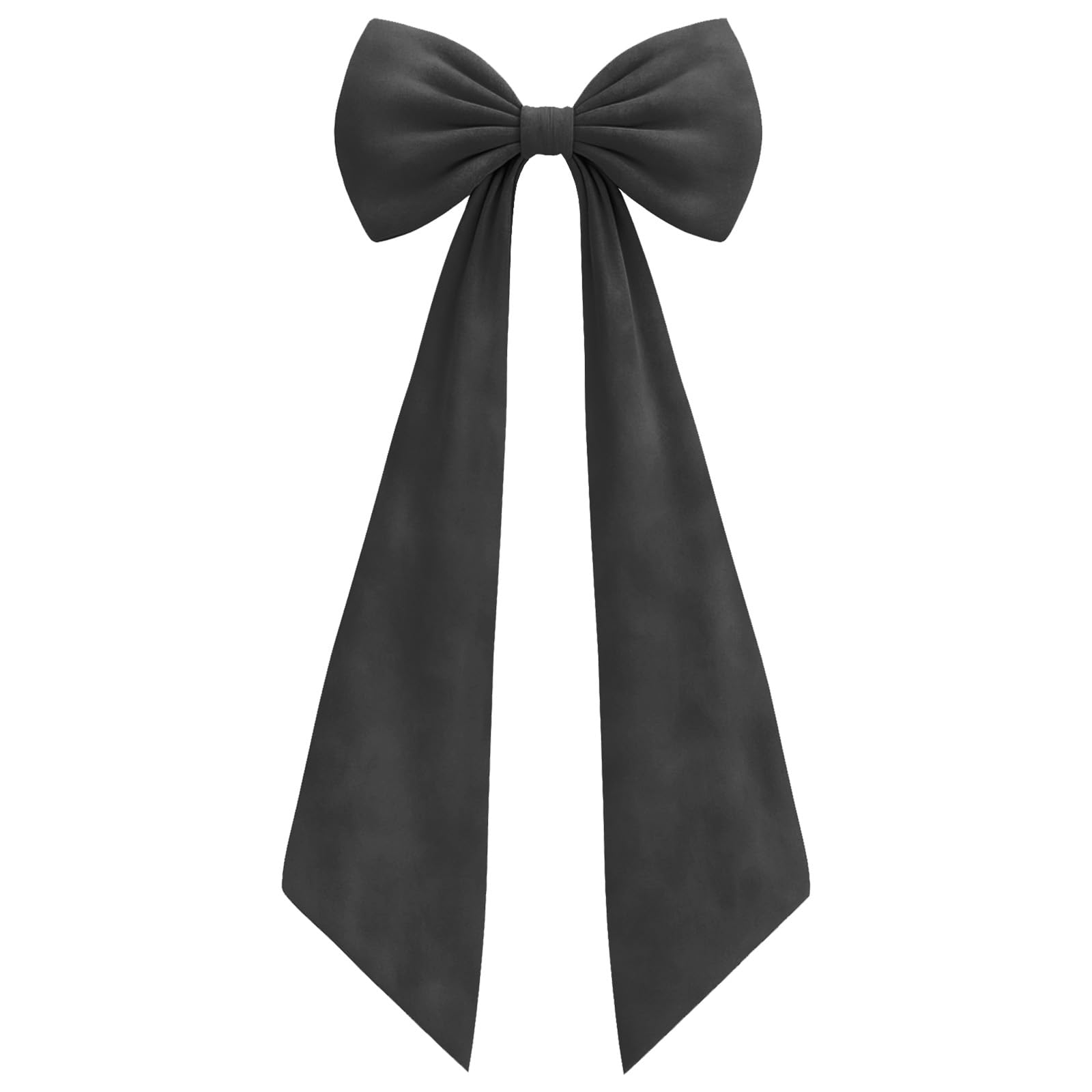 Black Velvet Bow Decor, 50 x 20 Inches Large Big Black Bow Party Decorations for Backdrop Girls Birthday Wedding Bridal Shower Halloween Hanging Wall Decor (Heavyweight Velvet, Shaping Process)