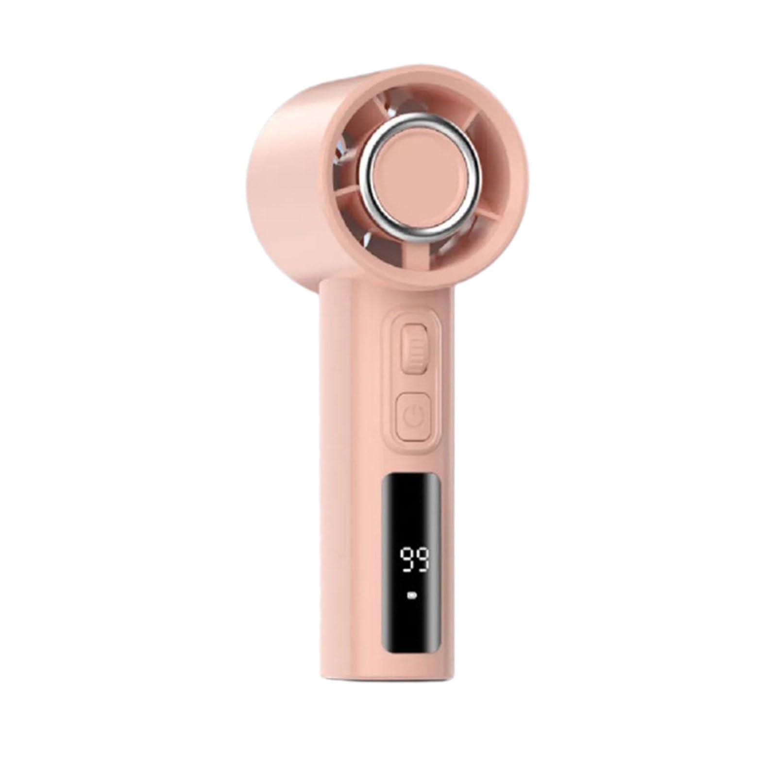 Maxtonser Multifuntional Digital Display Fan Efficient Cooling Fan Quiet Powerful Fan Large Battery ABS Texture for Outdoor Travel