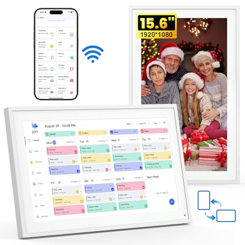 NEWYES 15.6�C���`�f�W�^���J�����_�[�X�P�W���[���v��J�����_�[�A�Ǝ��`���[�g�^�X�N&�����[�h�e�q1920 x 1080P �t��HD�C���^���N�e�B�u�^�b�`�X�N���[���X�}�[�g�t�@�~���[�v�����i�[�A��&�f�X�N�}�E���g�\