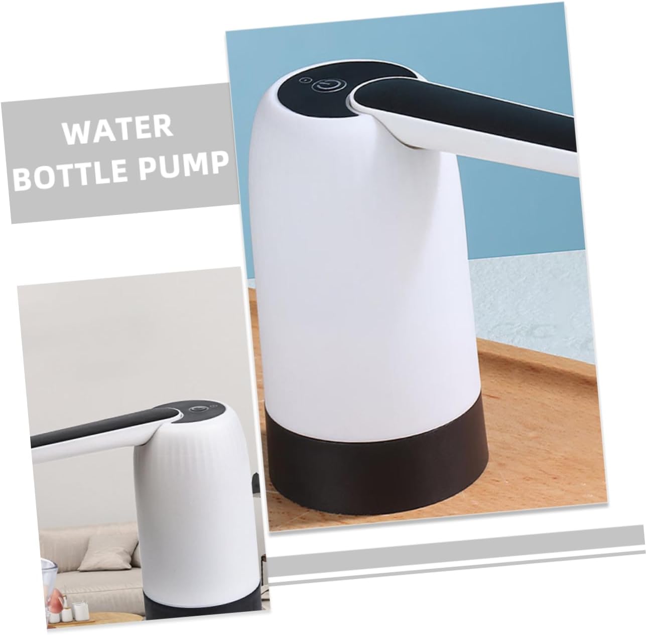 Electric Water Dispenser Pump Automatic Bottle Pump for Home Office Easy to Use Operation for Water Bottles Compact Design for Indoor Outdoor Use