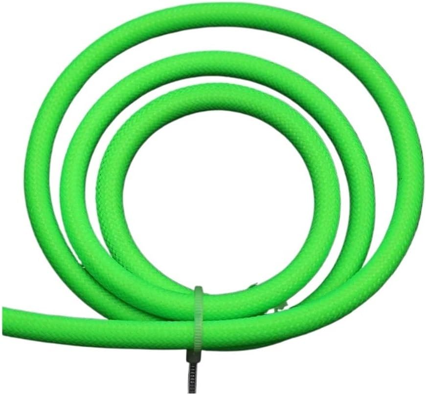 1/2/3/5/10/20/30/50M 6mm Insulated PET Braid Sleeving High Density Cable Sheath Wrap Cable Protector Braid Sleeves For Wires(UV Green,5 Meters)