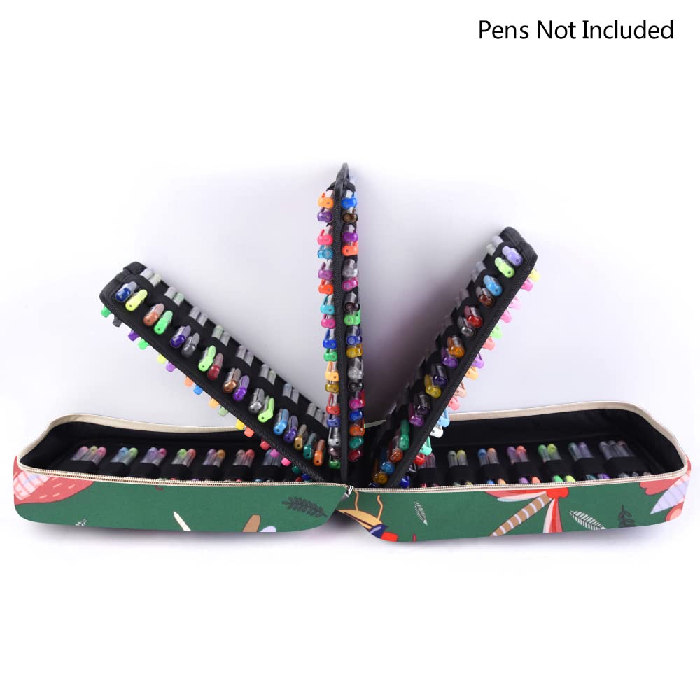 qianshan Astuccio portapenne a forma di supporto, può contenere 202 matite colorate o 136 penne a inchiostro gel con chiusura lampo