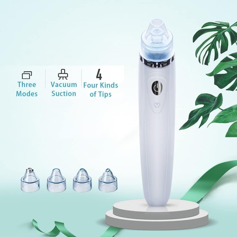 Estrattore di punti neri Aspirapori elettrico ricaricabile Punti neri Punti bianchi Acne Comedone Estrattore di brufoli Pulitore for pori del viso Kit for rimozione punti neri 5 Sonde di aspira