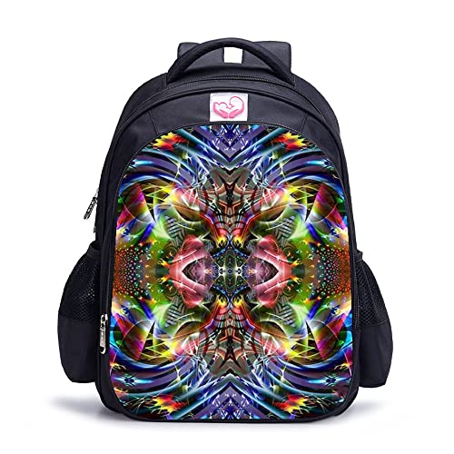 Mochila deportiva Mandala con impresión 3D resistente de gran capacidad