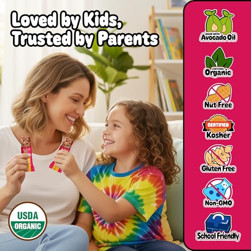 Image of Snakkidz Organic Granola Bars, Chocolate Chip, Seed oil free, 45 Bars