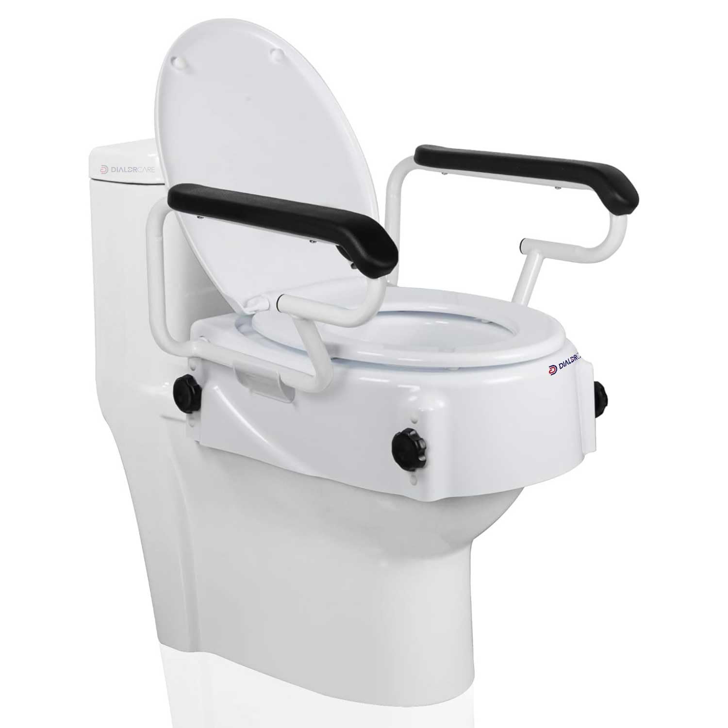 Elevated Portable Raised Toilet Seat With Handle