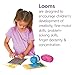 Colorations RLOOM Beginners Wooden Loom, Set of 12, for Kids, Arts & Crafts, Weaving, Craft Activity, Motor Skills, Critical Thinking, Basket, Jewelry, Crochet, Teaching, Educational