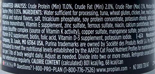 Purina Pro Plan Cat Food Canned Wet Entree 3 Flavor 6 Can Sampler Bundle, (2) Each: Chicken Tomato Pasta Gravy, Sole Vegetable, And Tuna Entree Sauce (3 Ounces) Plus Catnip Mouse #TOP3