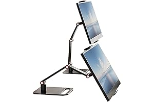 Extendable Portable Monitor Stand for Laptops, Tablets