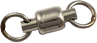 Spro Ball Bearing Power Swivel with 2 Welded Rings-Pack of 3 (NS Black, Size 3)