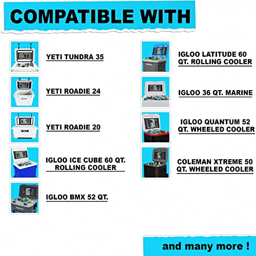 Natikon Cooler Storage Net Bag High Capacity Nylon Mesh Storage Net Cooler Organizer For Coolers - 2 Pack (Small) #TOP2