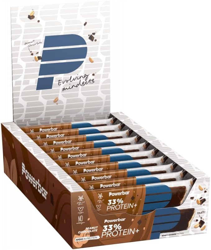 PowerBar 90 g Chocolate Peanut Protein Plus Bar - by Power Bar