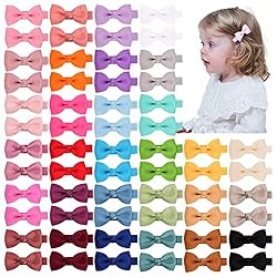 Ruyaa 60pcs Baby Girls Hair Clips No Slip for Thin