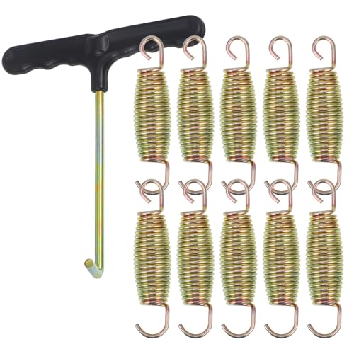 Ressorts pour trampoline Abaodam 9cm en acier avec crochets robustes de rechange universels