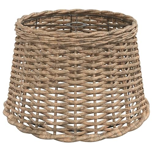 vidaXL Abat-Jour de plafonnier Marron Ø45x28 cm Osier, Abat-Jour de Couloir, Abat-Jour pour Chambre, Abat-Jour, Abat-Jour de Chambre