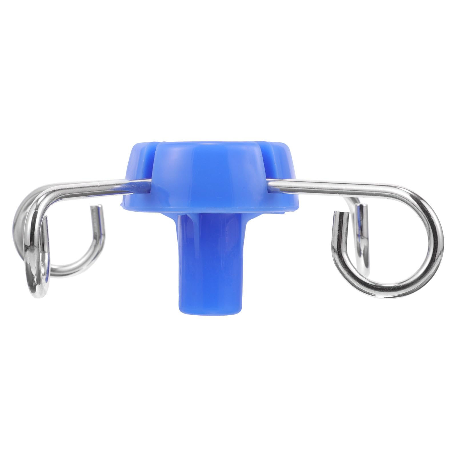 ORFOFE Soporte portátil para suero intravenoso con gancho azul, accesorio para estante de infusión de 13 mm, gancho pequeño para uso clínico, hospitalario y doméstico, pieza ligera y duradera