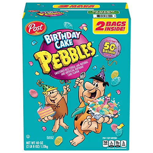 PEBBLES Birthday Cake Breakfast Cereal (40 Ounce)