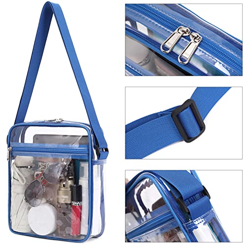 Clear Messenger Bag for Work & Business Travel for Men & Women, Stadium Approved4