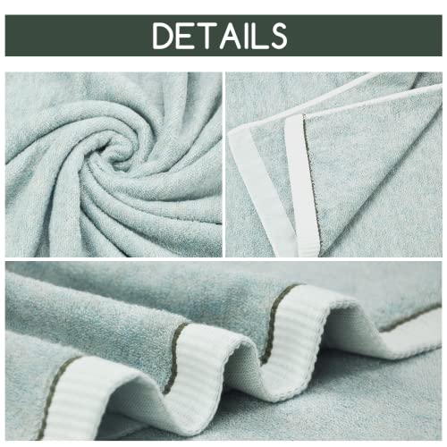 Bamboo Bath Towels Set, Luxury Bath Towel, Hand Towel, And Face Towel Set, Premium Towel Sets For Bathroom, Light Grey #TOP5