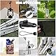 Planenspanner Clips 8 Stück Planenspanner mit Haken und 8 Stück Spanngummis mit Kugel, Haiförmige Planenclips Strapazierfähigen Set für Plane Zeltplane Tarp Camping Wohnmobil Zubehör Banner Spanner