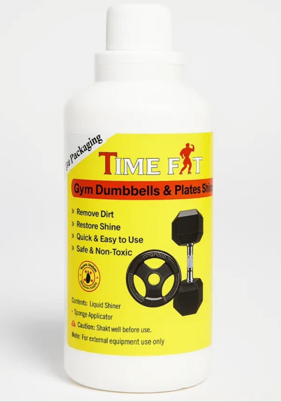 Gym Dumbbells & Plates Shiner 500ml, Instant Shine Liquid for Rubber & PVC, Cleans Gym Equipment, Long-Lasting Fresh Look-image-21