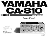 Yamaha CA-810 Amplifier Owners Instruction Manual Reprint [Plastic Comb]