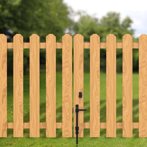 Image of Sdstone 12 Inch Heavy Duty Cane Bolt Gate Drop Rod,Gate Ground Latch Hardware for Wooden Fences,Metal Gates Doors Stopper for Gate Ground (Black Finish,1 Pack)