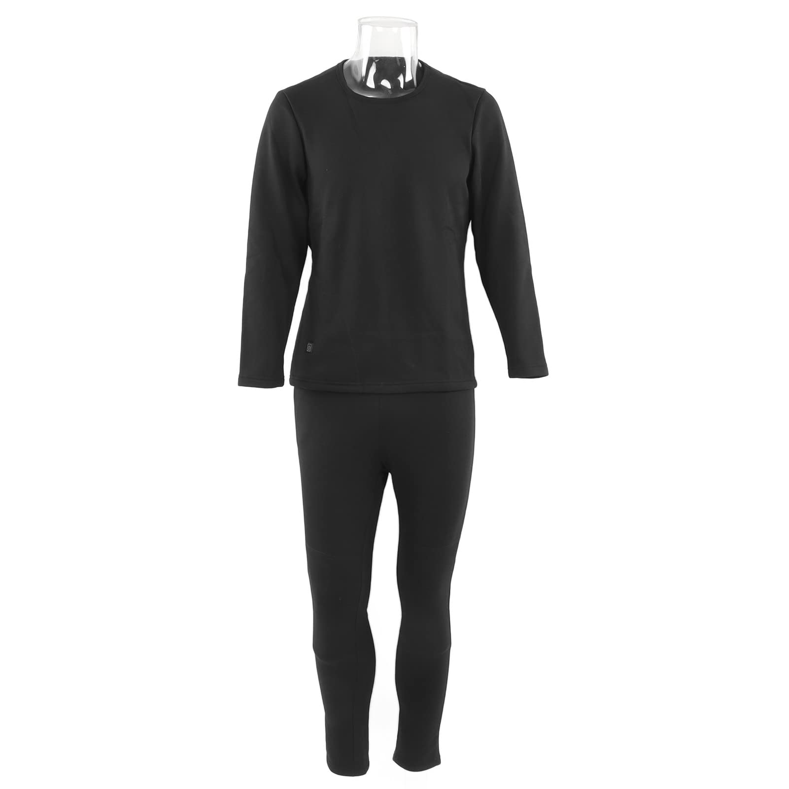 Conjunto de ropa interior calefactable ajustable de fibra de carbono para calentar en invierno para esquiar y pescar, talla M