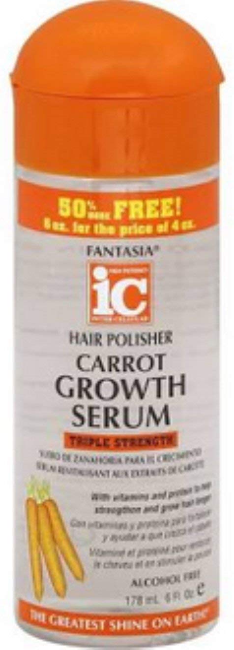 Fantasia Hair Polisher Carrot Growth Serum, 6 oz (Pack of 8)