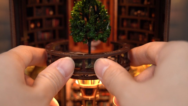 Amazon.com: DIY Miniature House Kit Mini Library 3D Puzzle