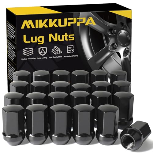 MIKKUPPA 24pcs M14x1.5 Lug Nuts - Replacement for 1999-2024 Chevy Silverado 1500, 2012-2024 Chevy Suburban, 2000-2024 GMC Yukon, 2012-2024 Ram 1500, 7/8