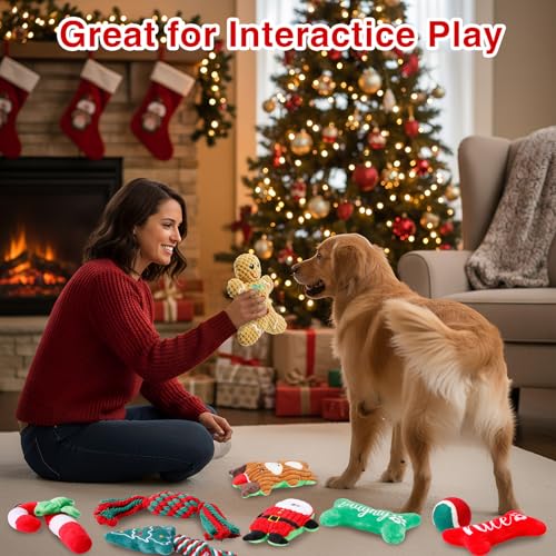 Juguetes de Peluche para Perros Xmas Pack x10 miniatura 6