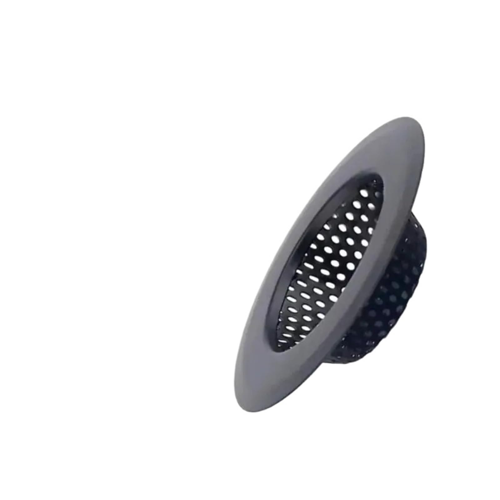 1PCS Black Coated Stainless Steel Sink Drain Strainer, Multipurpose Hair Catcher Stopper For Kitchen Basin Shower Floor