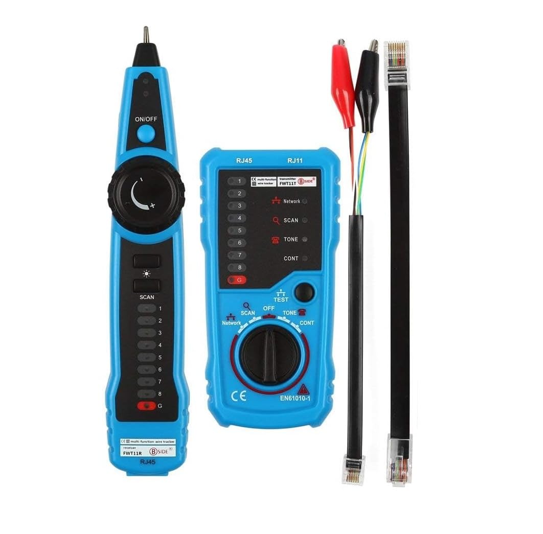 Lan Tester | Network Cable Tester | Tracer with Probe Tone, RJ11 RJ45 Line Finder, Wire Tracker Multifunction, Ethernet LAN Network Cat5 Cat6 Cable Maintenance Collation, Telephone Line Test-image-7