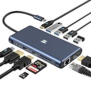 USB C хъб, адаптер, Tiergrade 12 в 1 адаптер за...