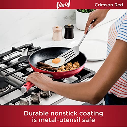 Ninja-C29500-Foodi-NeverStick-Vivid-10-Piece-Cookware-Set-with-Lids-Nonstick-Durable-Oven-Safe-to-400F-Cool-Touch-Handles-Crimson-Red