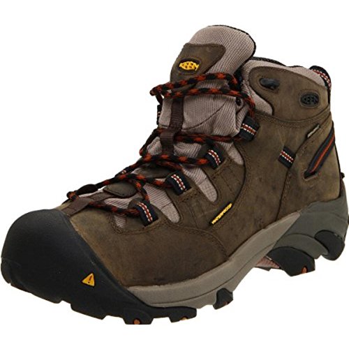 KEEN Utility Men's Detroit Mid Soft Toe Work Boot, Black Olive/Black Olive, 10.5 Medium US